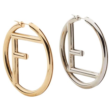 fendi hoop earrings dupe|fendi clip on earrings.